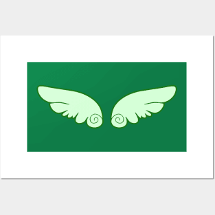 Light Green Wings Posters and Art